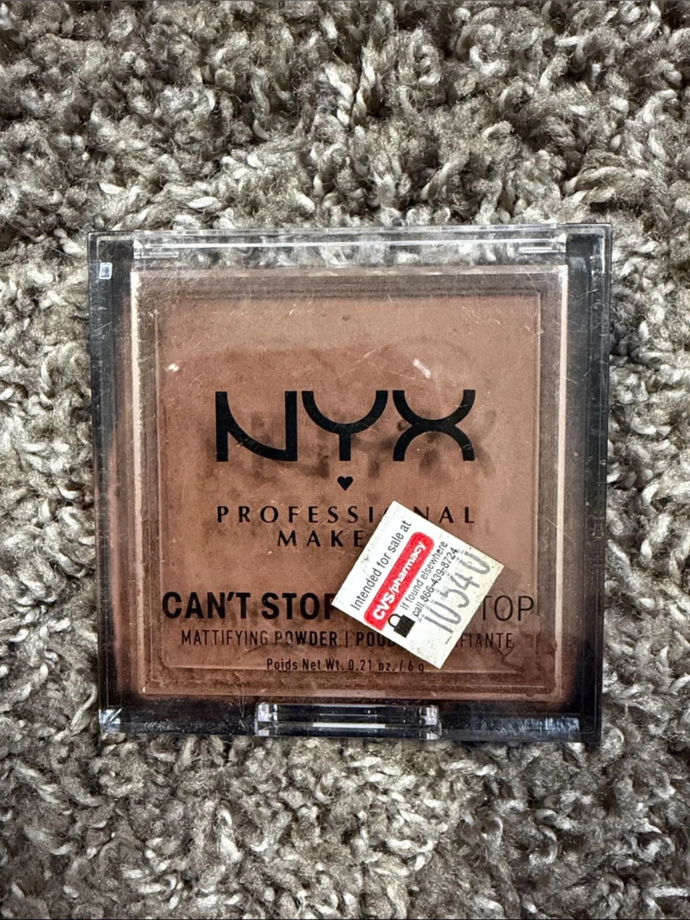 NYX Can't Stop Won't Stop Mattifying Powder -Rich